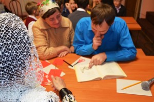 14 ноября 2015 года в Воскресной школе «КОВЧЕГ» Богородице-Казанского Храма г. Мелеуза состоялась интеллектуальная игра «Что? Где? Когда?» 