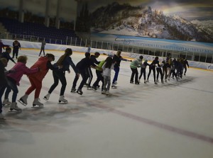 Посещение Ледового Дворца г. Салавата учащимися Воскресных школ городов Кумертау, Мелеуза, села Ира.